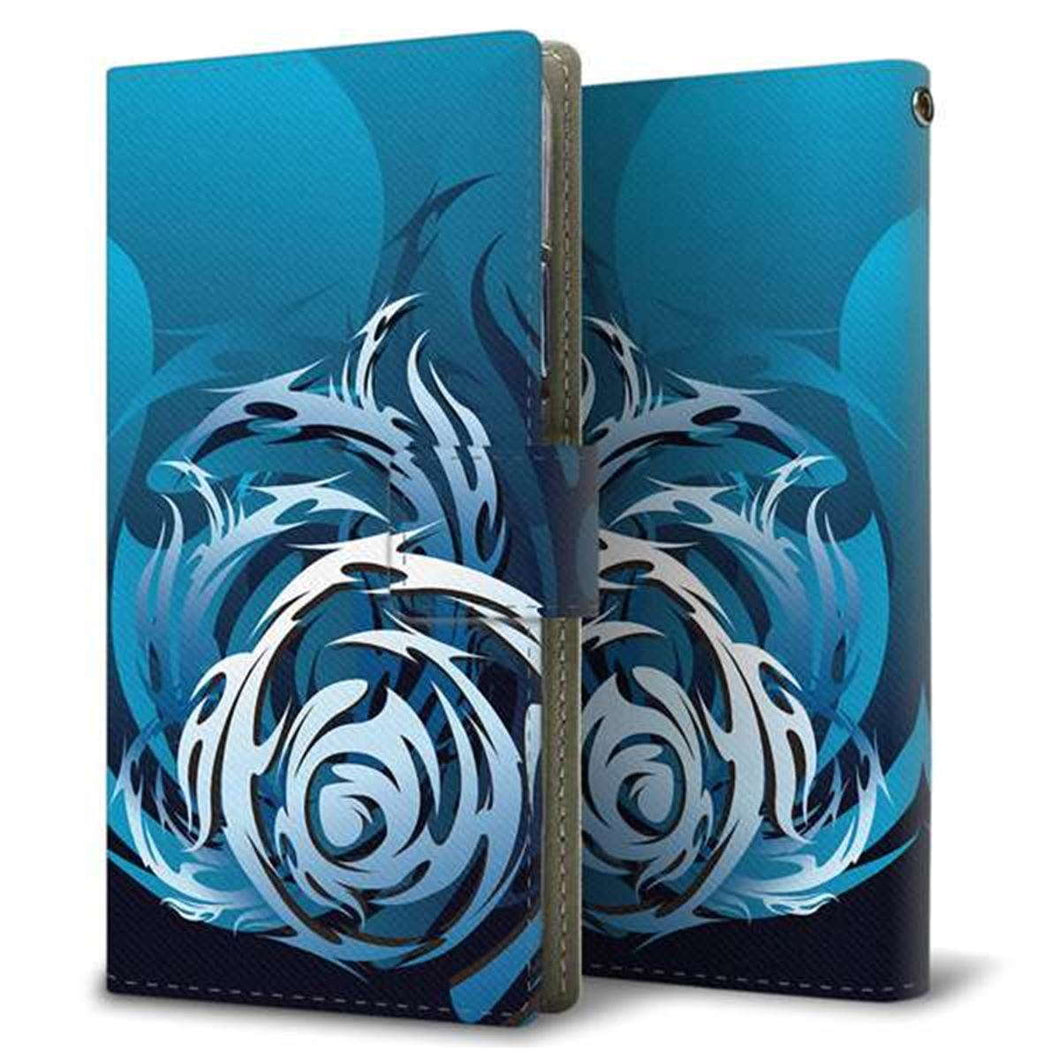 au エクスペリア1 II SOG01 画質仕上げ プリント手帳型ケース(薄型スリム)【731 ドラゴンサークル】