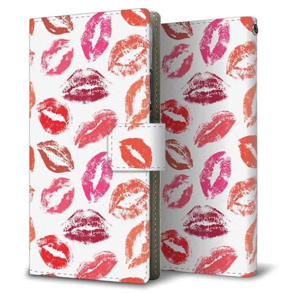 HUAWEI(ファーウェイ) nova lite 3プラス POT-LX2J 高画質仕上げ プリント手帳型ケース(薄型スリム)【734 キスkissキス】