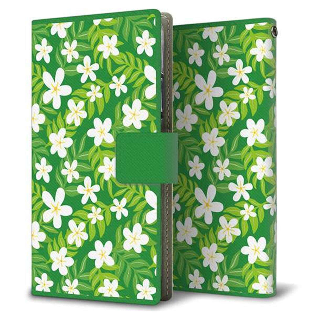 au HUAWEI(ファーウェイ) P30 lite Premium HWV33 画質仕上げ プリント手帳型ケース(薄型スリム)【760 ジャスミンの花畑】