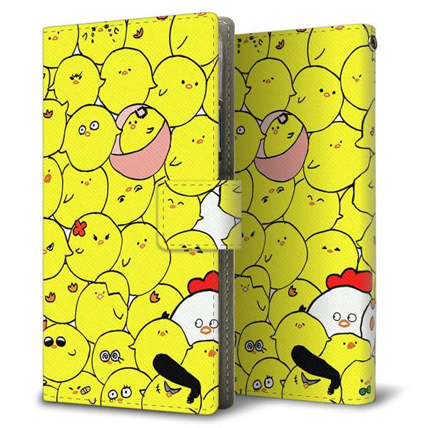 OPPO Reno A 高画質仕上げ プリント手帳型ケース(薄型スリム)【1031 ピヨピヨ】