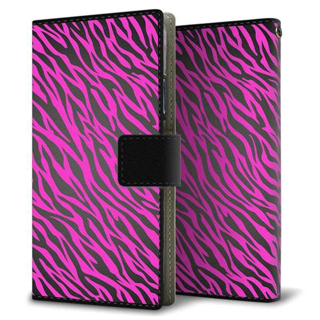 iPhone6 PLUS 画質仕上げ プリント手帳型ケース(薄型スリム)【1058 デザインゼブラ(PU)】