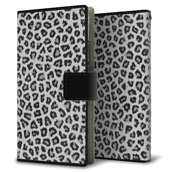 Galaxy A21 SC-42A docomo 高画質仕上げ プリント手帳型ケース(薄型スリム)ヒョウ柄ベーシックS