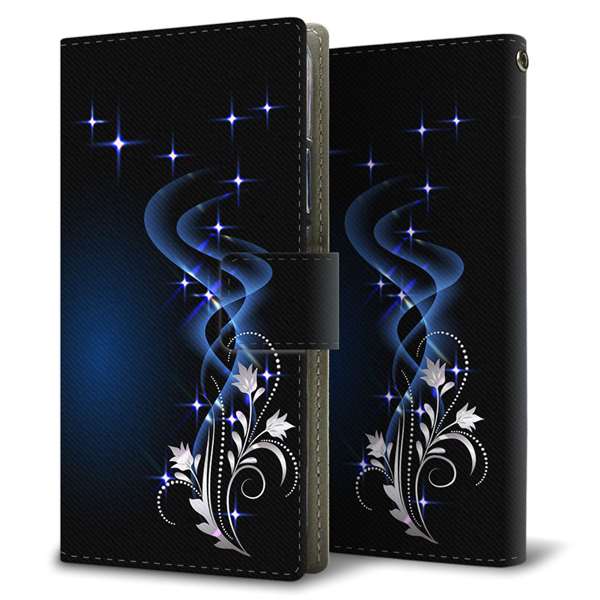 simフリー HUAWEI(ファーウェイ) P30 lite Marie-L22J 高画質仕上げ プリント手帳型ケース(薄型スリム)【1278 華より昇る流れ】