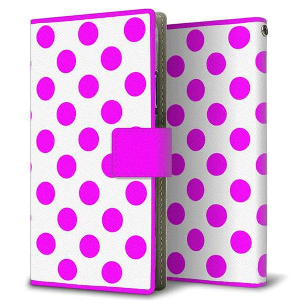 Xiaomi(シャオミ)Redmi Note 10 Pro 画質仕上げ プリント手帳型ケース(薄型スリム)【1351 シンプルビッグ紫白】