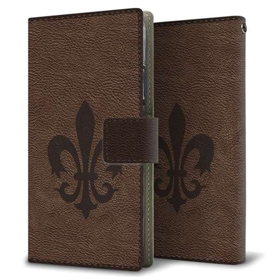 au ZTE a1 ZTG01 画質仕上げ プリント手帳型ケース(薄型スリム)【EK823 レザー風ユリ】