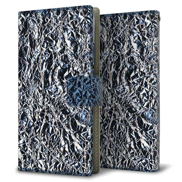 LG Q Stylus LM-Q710XM 高画質仕上げ プリント手帳型ケース(薄型スリム)【EK835 スタイリッシュアルミシルバー】