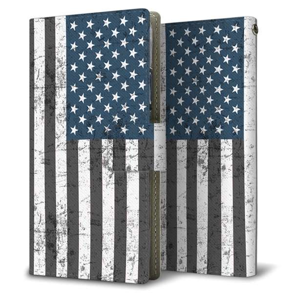HUAWEI(ファーウェイ) nova lite 3プラス POT-LX2J 高画質仕上げ プリント手帳型ケース(薄型スリム)【EK864 アメリカンフラッグビンテージ】