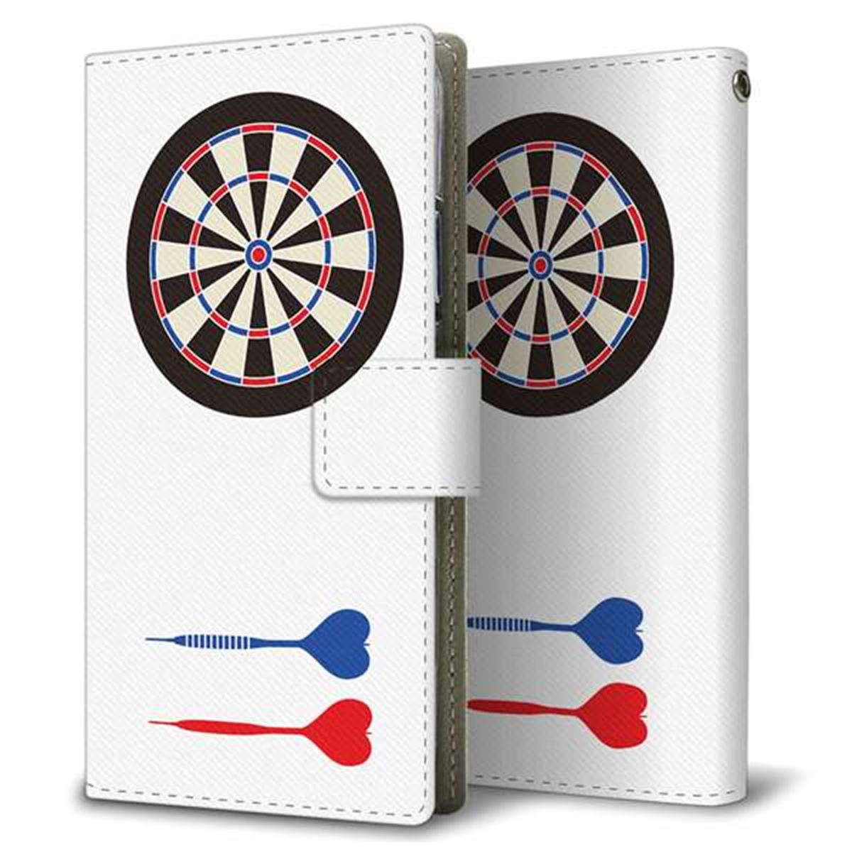 au ギャラクシー S10+ SCV42 画質仕上げ プリント手帳型ケース(薄型スリム)【EK931  ダーツ】