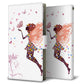 Xperia 10 IV SOG07 au 高画質仕上げ プリント手帳型ケース(薄型スリム)花と少女