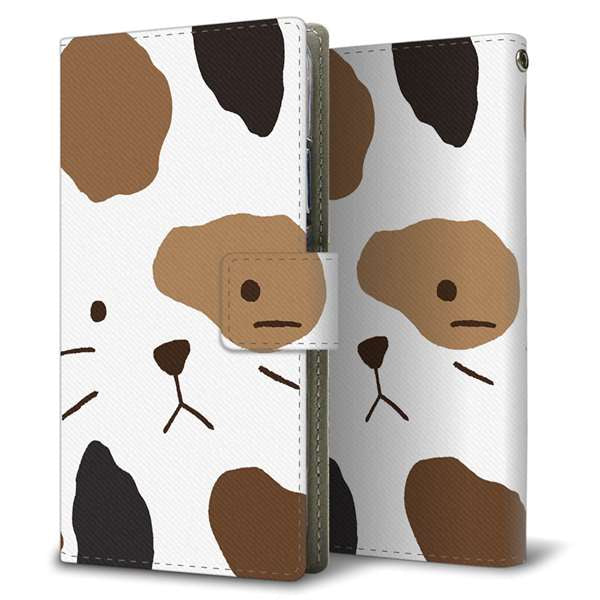 OPPO(オッポ) AX7 高画質仕上げ プリント手帳型ケース(薄型スリム)【IA801 みけ】