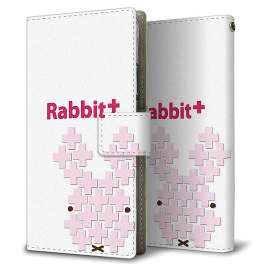 au ギャラクシー S10+ SCV42 画質仕上げ プリント手帳型ケース(薄型スリム)【IA802  Rabbit＋】