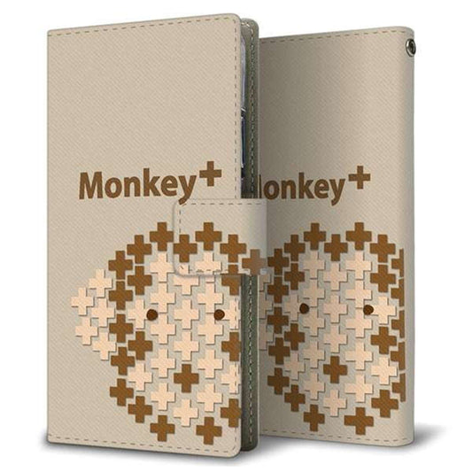 au エクスペリア8 SOV42 画質仕上げ プリント手帳型ケース(薄型スリム)【IA803  Monkey＋】