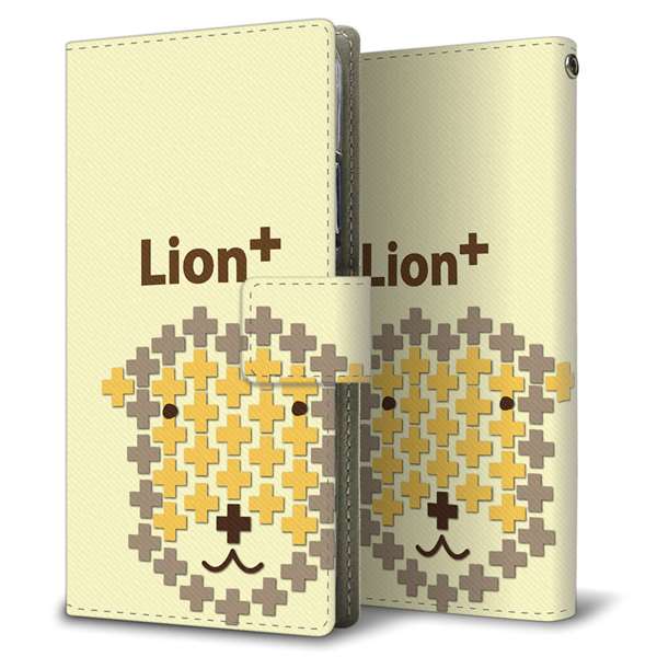 SoftBank アクオスR 605SH 高画質仕上げ プリント手帳型ケース(薄型スリム)【IA804 Lion＋】