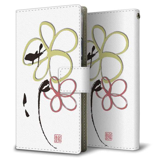 LG Q Stylus LM-Q710XM 高画質仕上げ プリント手帳型ケース(薄型スリム)【OE800 flower】