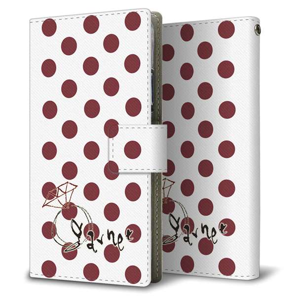 Google Pixel 5 高画質仕上げ プリント手帳型ケース(薄型スリム)【OE810 1月ガーネット】