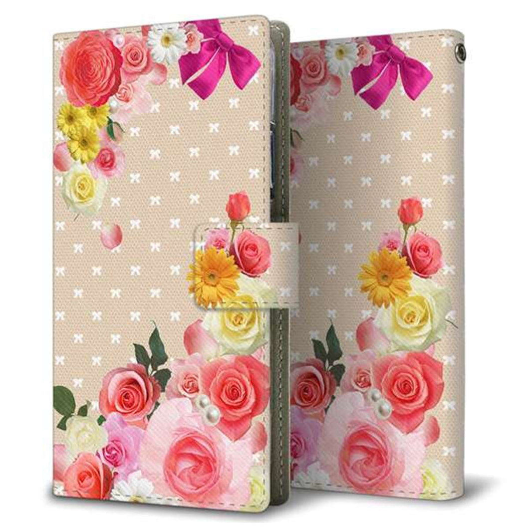 docomo LG ベルベット L-52A 画質仕上げ プリント手帳型ケース(薄型スリム)【SC825 ロリータレース】