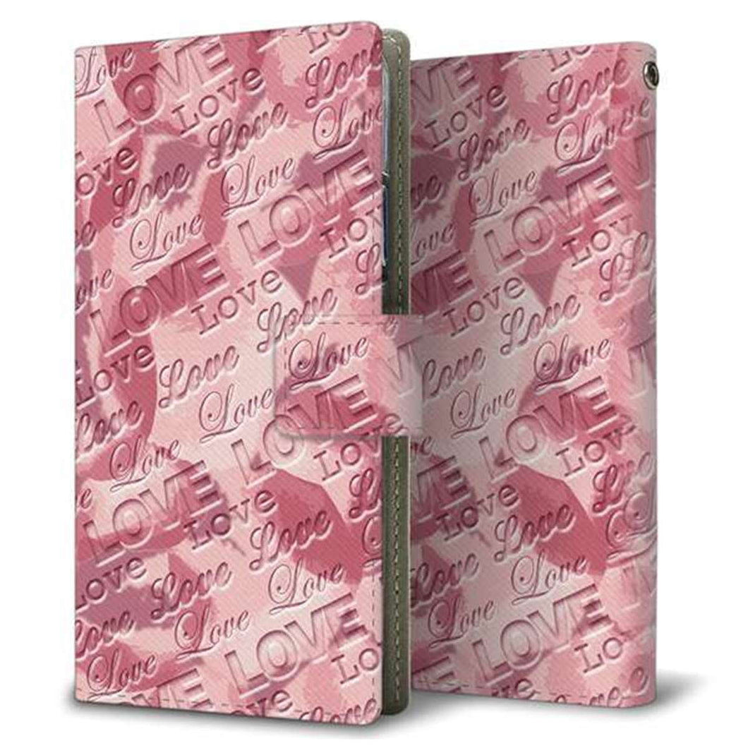 Xiaomi(シャオミ)Mi 11 Lite 5G 画質仕上げ プリント手帳型ケース(薄型スリム)【SC844 フラワーヴェルニLOVE(ローズヴェルール)】