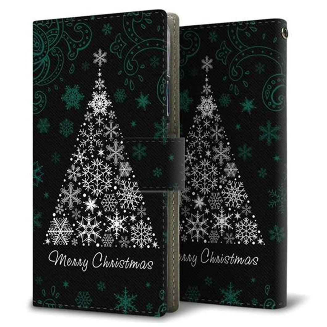 au アクオスゼロ5G basic DX SHG02 画質仕上げ プリント手帳型ケース(薄型スリム)【XA808 聖なるツリー】