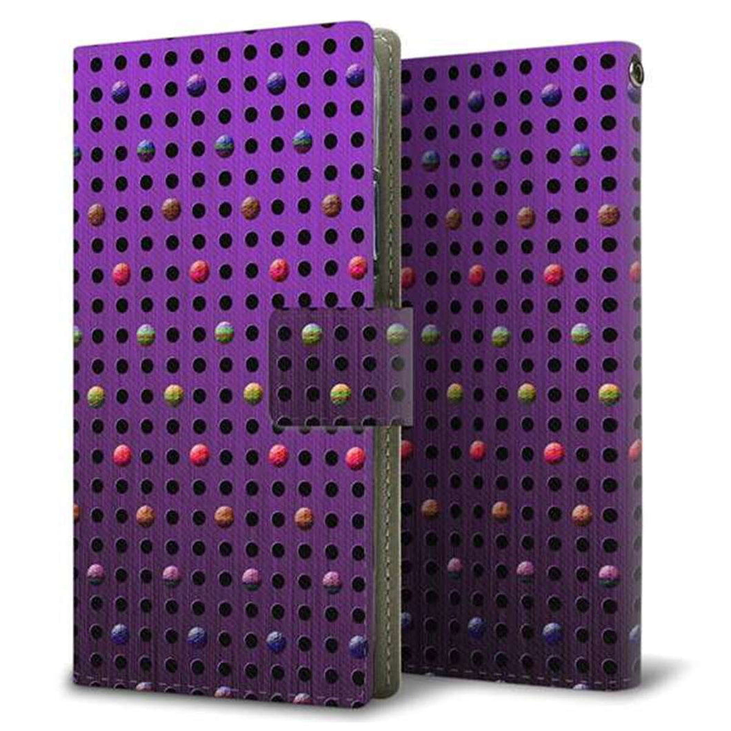 docomo アクオスセンス2 SH-01L 画質仕上げ プリント手帳型ケース(薄型スリム)【YA927 dot03】