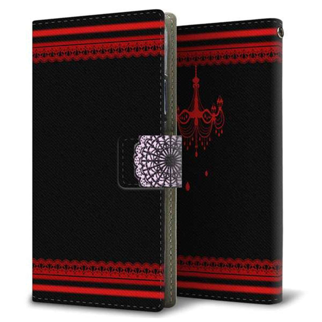 docomo ディズニーモバイル DM-01J 画質仕上げ プリント手帳型ケース(薄型スリム)【YB804 レース02】