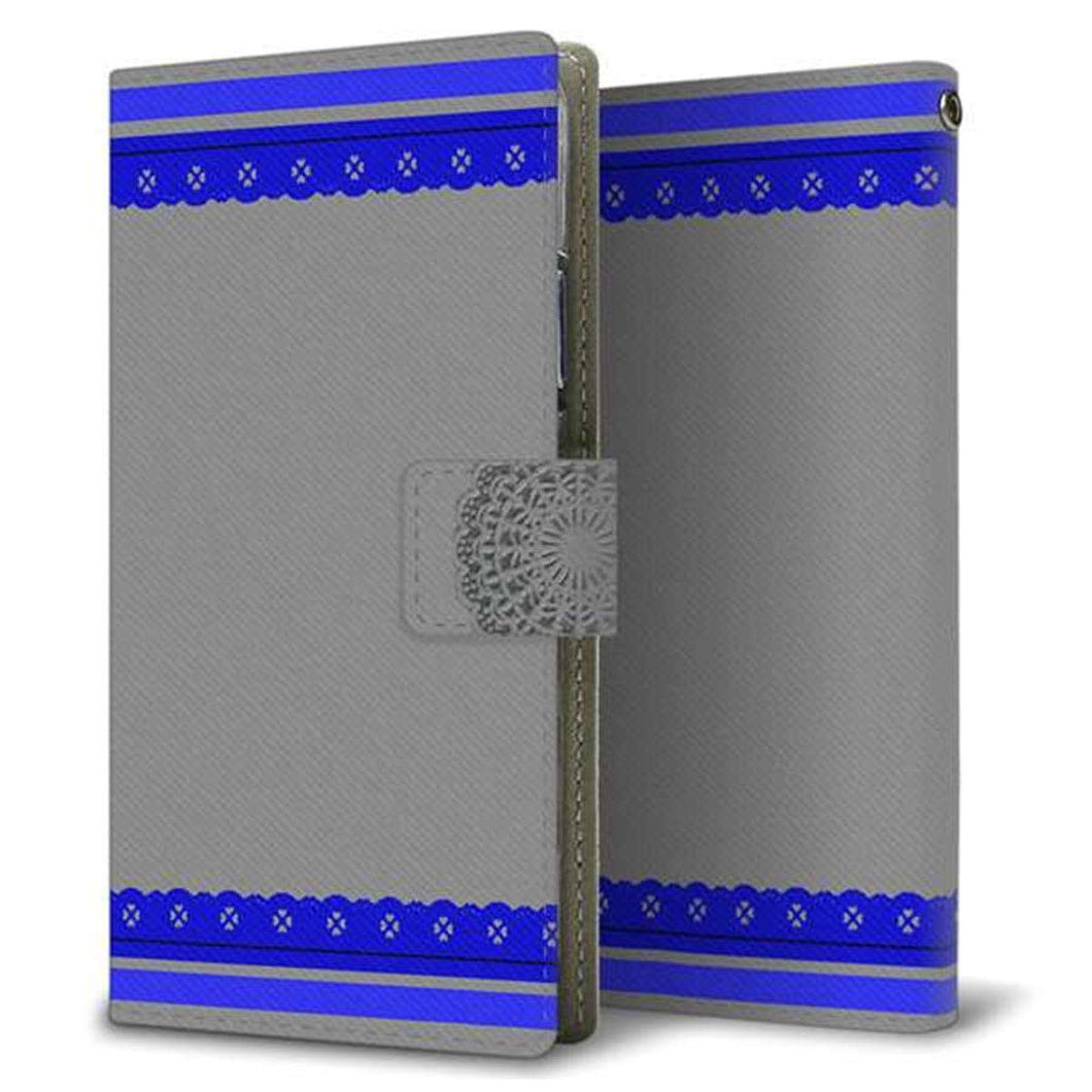 docomo ギャラクシーS7エッジ SC-02H 画質仕上げ プリント手帳型ケース(薄型スリム)【YB805 レース03】