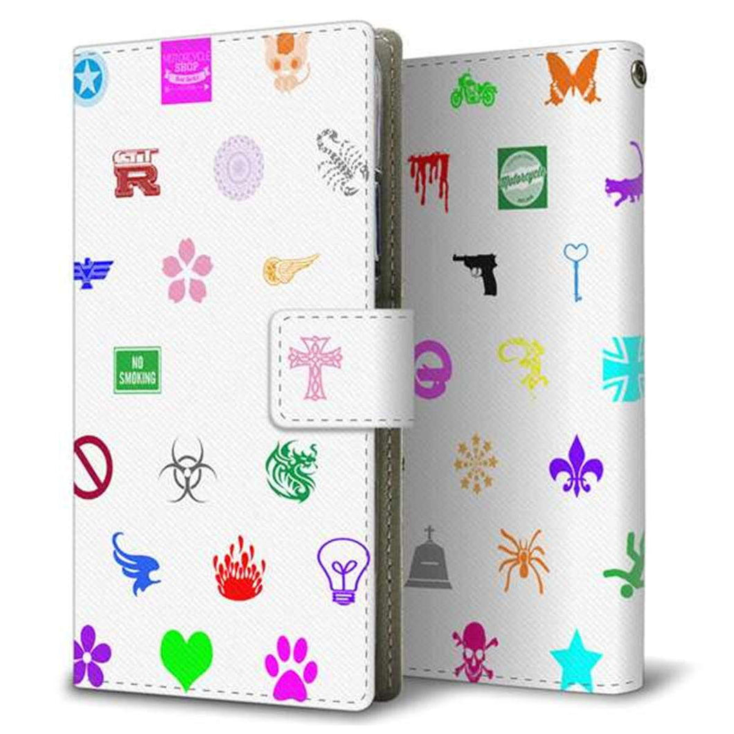 Xperia 5 IV SOG09 au 画質仕上げ プリント手帳型ケース(薄型スリム)【YB814 パターン01】