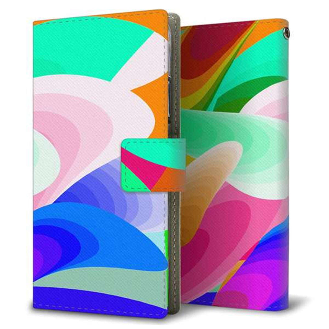 HUAWEI(ファーウェイ) P40 lite E ART-L29N 画質仕上げ プリント手帳型ケース(薄型スリム)【YB837 ニュートンリング04】