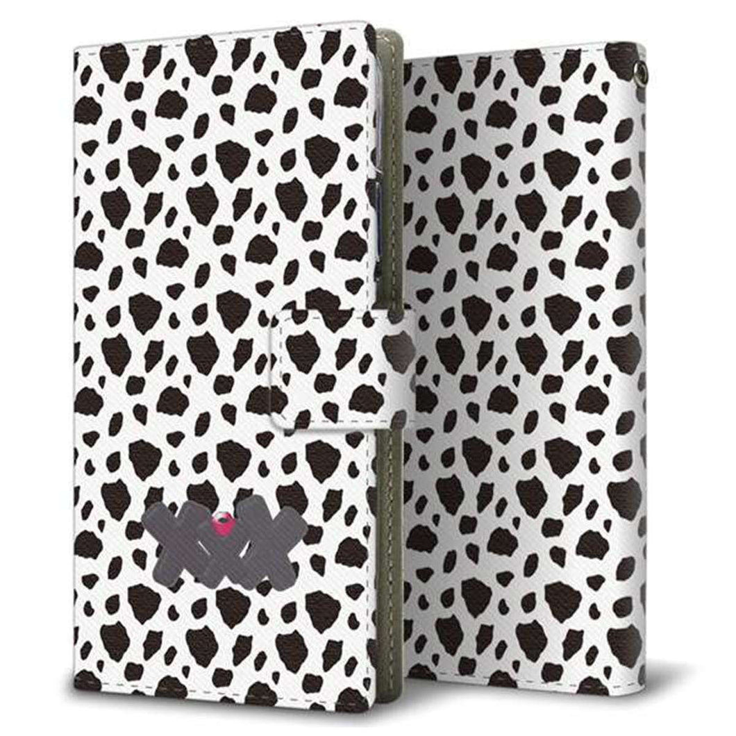 au キュアフォン QZ KYV44 画質仕上げ プリント手帳型ケース(薄型スリム)【YB894 ダルメシアン】