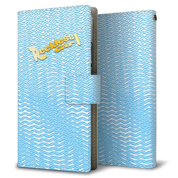 Google Pixel 5a (5G) 高画質仕上げ プリント手帳型ケース(薄型スリム)【YC821 ボーラインブルー】