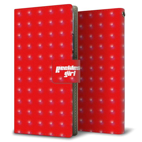 SoftBank エクスペリア XZ1 701SO 高画質仕上げ プリント手帳型ケース(薄型スリム)【YC876 ポルカ01】