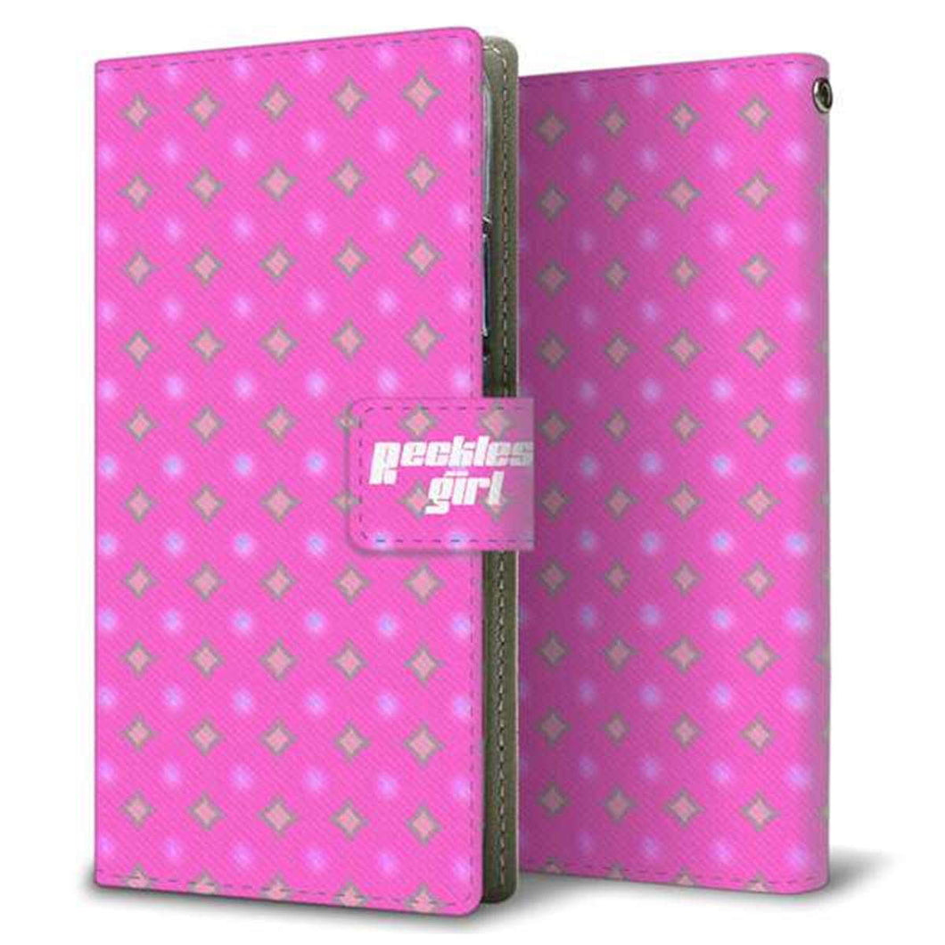 au イサイ V30+ LGV35 画質仕上げ プリント手帳型ケース(薄型スリム)【YC878 ポルカ03】