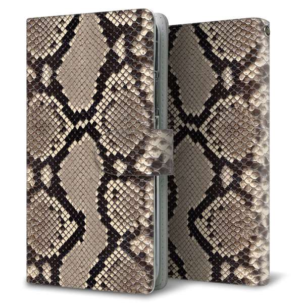 Xiaomi(シャオミ)Redmi Note 10 Pro 高画質仕上げ プリント手帳型ケース(通常型)【049 ヘビ柄】