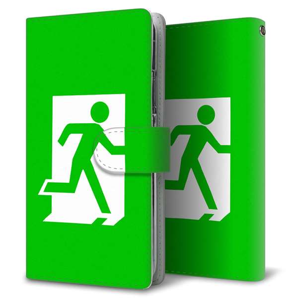 SIMフリー アクオスセンス5G SH-M17 高画質仕上げ プリント手帳型ケース(通常型)【163 非常口】