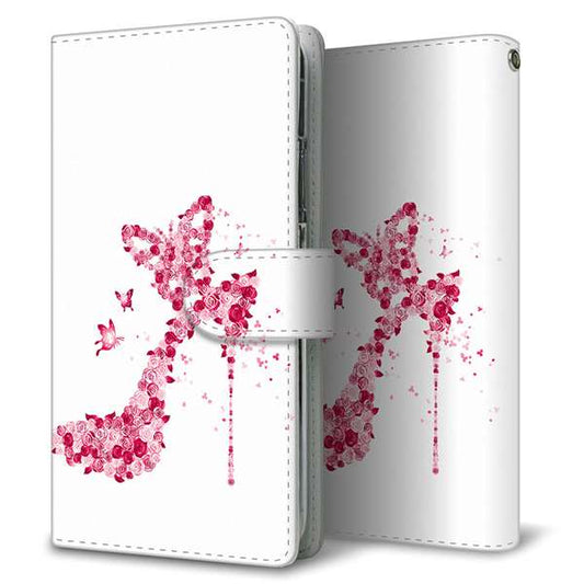 iPhone XR 高画質仕上げ プリント手帳型ケース(通常型)【387 薔薇のハイヒール】