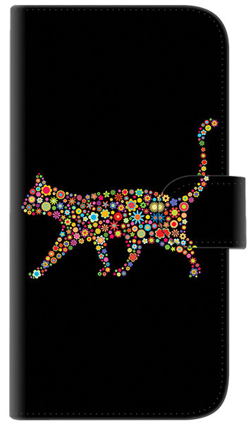 iPhone 6 Plus 406 カラフルキャット 通常型 プリント手帳型ケース