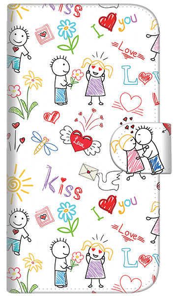 iPhone6 PLUS 高画質仕上げ プリント手帳型ケース(通常型)【710 カップル】