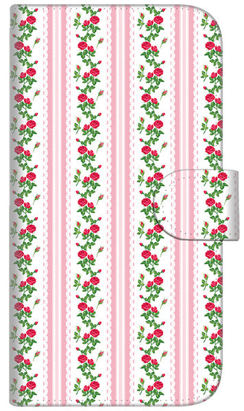 iPhone6 PLUS 高画質仕上げ プリント手帳型ケース(通常型)【745 イングリッシュガーデン(ピンク)】