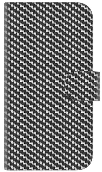 iPhone6 PLUS 高画質仕上げ プリント手帳型ケース(通常型)【EK877 ブラックカーボン】