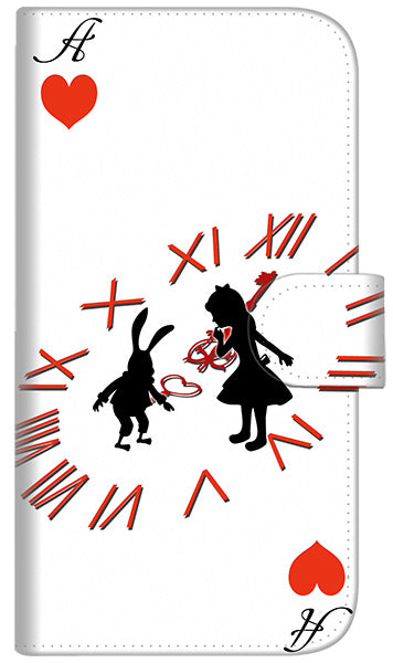 iPhone6 PLUS 高画質仕上げ プリント手帳型ケース(通常型)【EK921 不思議の国のアリス ハートのA】