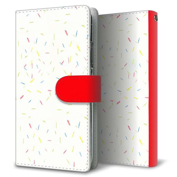 Redmi Note 11 高画質仕上げ プリント手帳型ケース(通常型)【FD814 色鉛筆(藤浪)】