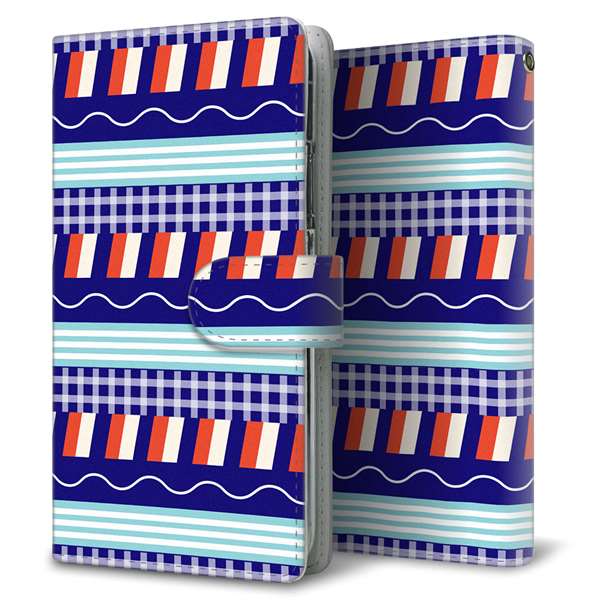 au エクスペリアXZ SOV34 高画質仕上げ プリント手帳型ケース(通常型)【FD818 サマーパターン(大町)】