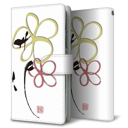 Xperia Ace III SOG08 au 高画質仕上げ プリント手帳型ケース(通常型)【OE800 flower】