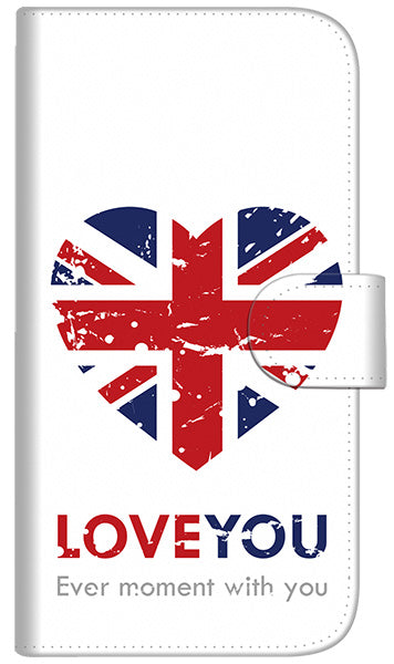 iPhone6 PLUS 高画質仕上げ プリント手帳型ケース(通常型)【SC803 ユニオンジャック ハートビンテージ】