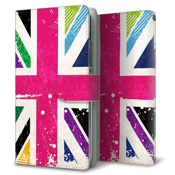 Xiaomi 12T Pro 高画質仕上げ プリント手帳型ケース(通常型)【SC806 ユニオンジャック ピンクビンテージ】
