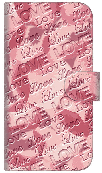 iPhone6 PLUS 高画質仕上げ プリント手帳型ケース(通常型)【SC844 フラワーヴェルニLOVE(ローズヴェルール)】