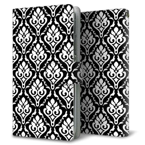 Galaxy A53 5G SC-53C docomo 高画質仕上げ プリント手帳型ケース(通常型)ダマスク柄