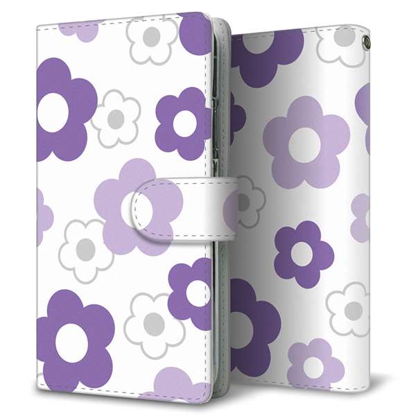 Galaxy S23 SCG19 au 高画質仕上げ プリント手帳型ケース(通常型) デイジー 耐衝撃