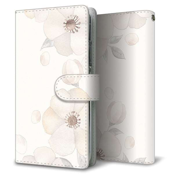 Galaxy S23 Ultra SCG20 au 高画質仕上げ プリント手帳型ケース(通常型)ドゥ・フルール