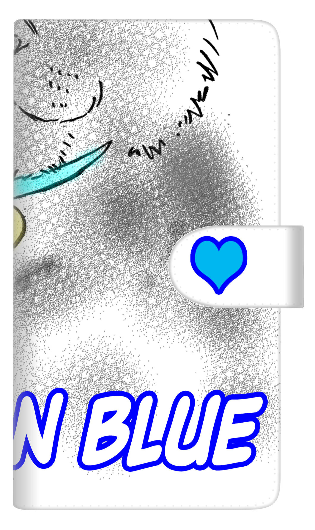 iPhone6 PLUS 高画質仕上げ プリント手帳型ケース(通常型)【YA805 ロシアンブルー】