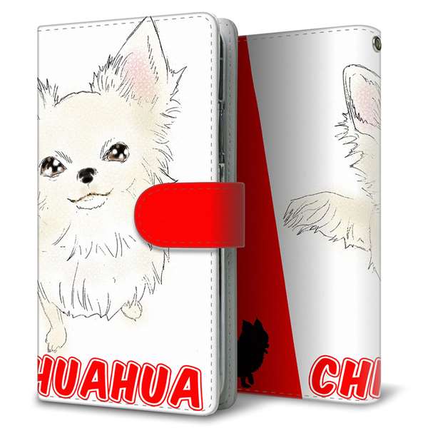 HUAWEI(ファーウェイ) P40 lite E ART-L29N 高画質仕上げ プリント手帳型ケース(通常型)【YD815 チワワ01】